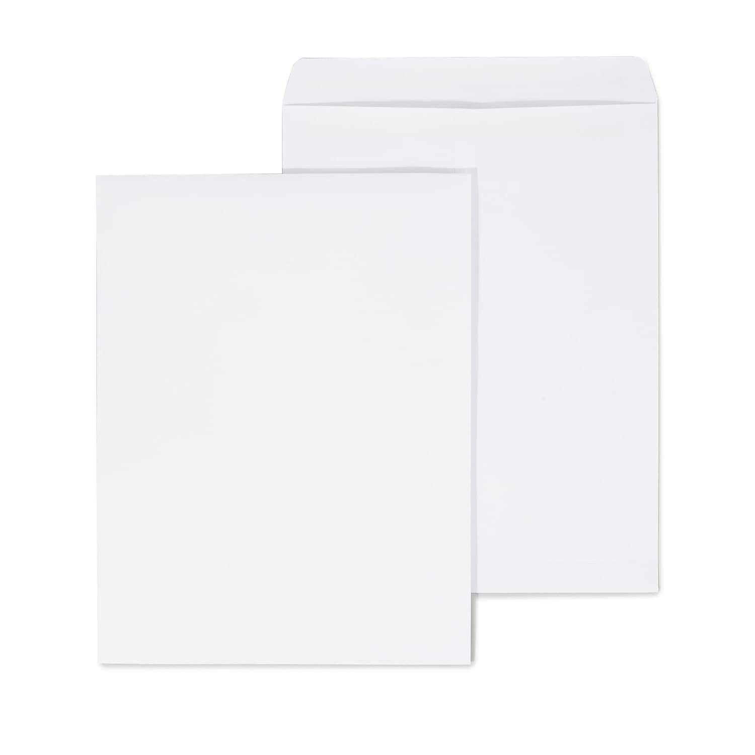 Staples 609123 Self-Sealing Wove Catalog Envelopes 12-Inch X 15 1/2-Inch White 100/Bx