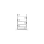 Baxton Studio Barnes 75.5-inch H 6-Shelf Bookcase, White (97-4834-HiT)