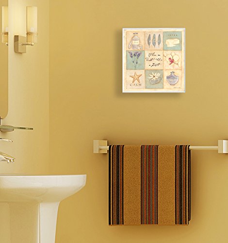 Stupell Home D  Cor When In Doubt Take A Bath Patchwork Bathroom Wall Plaque, 12 X 0.5 X 12, Proudly Made In Usa