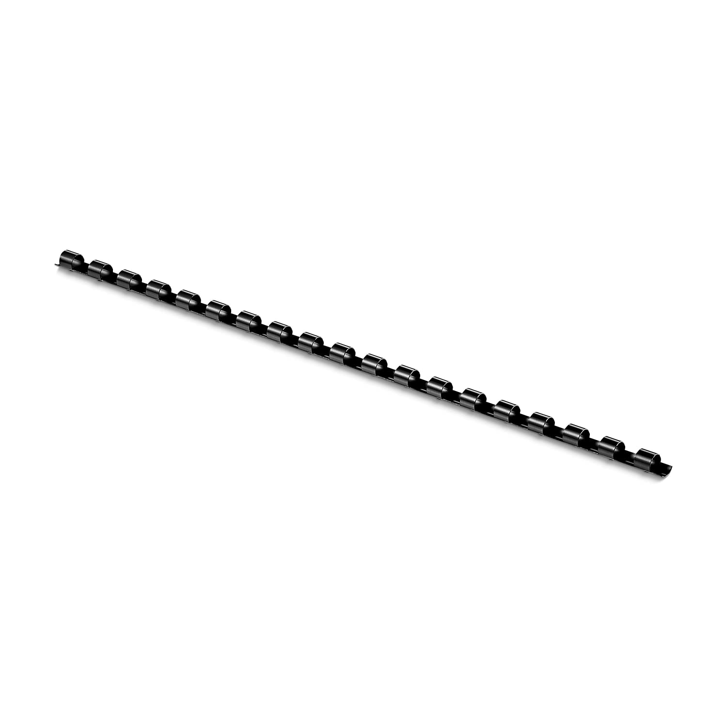 Staples 449261 Plastic Comb Binding Spines 1/4-Inch Diameter 20 Sheets 100 Pack Black
