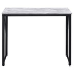 Acme Zaidin Wooden Rectangle Top Writing Desk in Antique White and Black