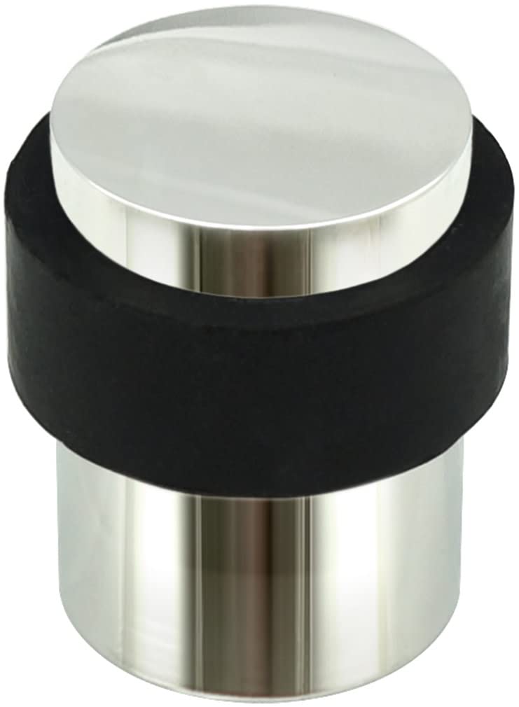 Inox Dsix02-32 Cylindrical Floor Mount Door Stop, Polished Stainless Steel