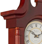 Bedford Clock Collection Bed-1915 26.5' Colonial Mahogany Cherry Oak Finish Chiming Wall Clock With Roman Numerals