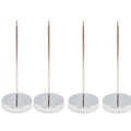 4 Pack Desk Straight Rod Paper Holder Spike Stick Receipts Check Bill Fork, Stainless Steel Receipt Holder, Paper Spike, 140 Mm/