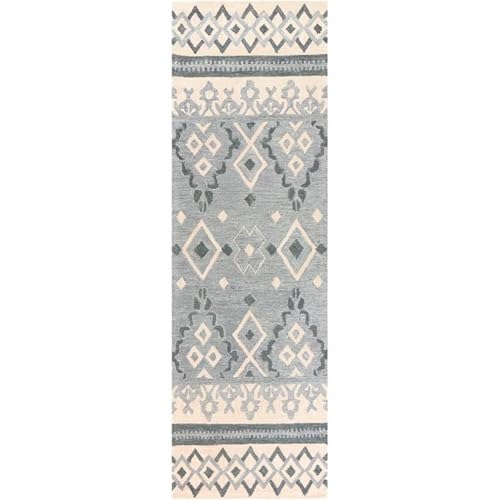 Rizzy Home Alora Decor Lavine 2'6" X 8' Tribal Motif Natural/Gray/Dk Gray Area Rug
