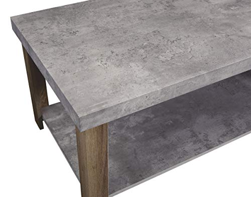 Progressive Furniture Driver 3 Pack-Cocktail & 2 End Tables, Gray/Oak