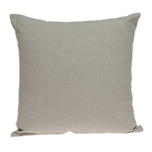 HomeRoots 100% Cotton Parkland Collection Neera Transitional Beige Pillow Cover with Poly Insert