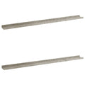 Furniking Wall Shelves 2 pcs Concrete Gray 45.3"x3.5"x1.2"
