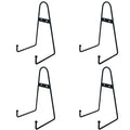 Artliving 8 Inch Large Black Metal Wall Mount Display Easel Plate Hanger Vertical Plate Stand Holders Picture Frame Stand for Wa