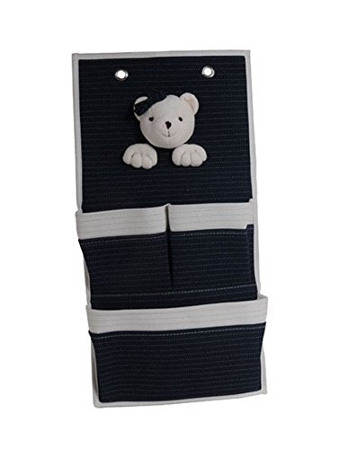 Anne Home Bear 3-Pocket Wall Hanger-Set of 2 Children Storage, One Size, Multicolor