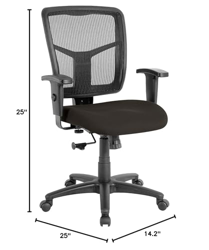 Lorell Managerial Mesh Mid-Back Chair