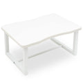 Itsst Wooden Step Stool with 500 Pounds, Wide Bed Step Stool for Adults,Wood White Step Stool&Stable Solid Metal Frame for Kitch