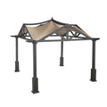 Replacement Canopy Top Cover For Garden Treasures 10' X 10' Pergola Gazebo - Riplock 500