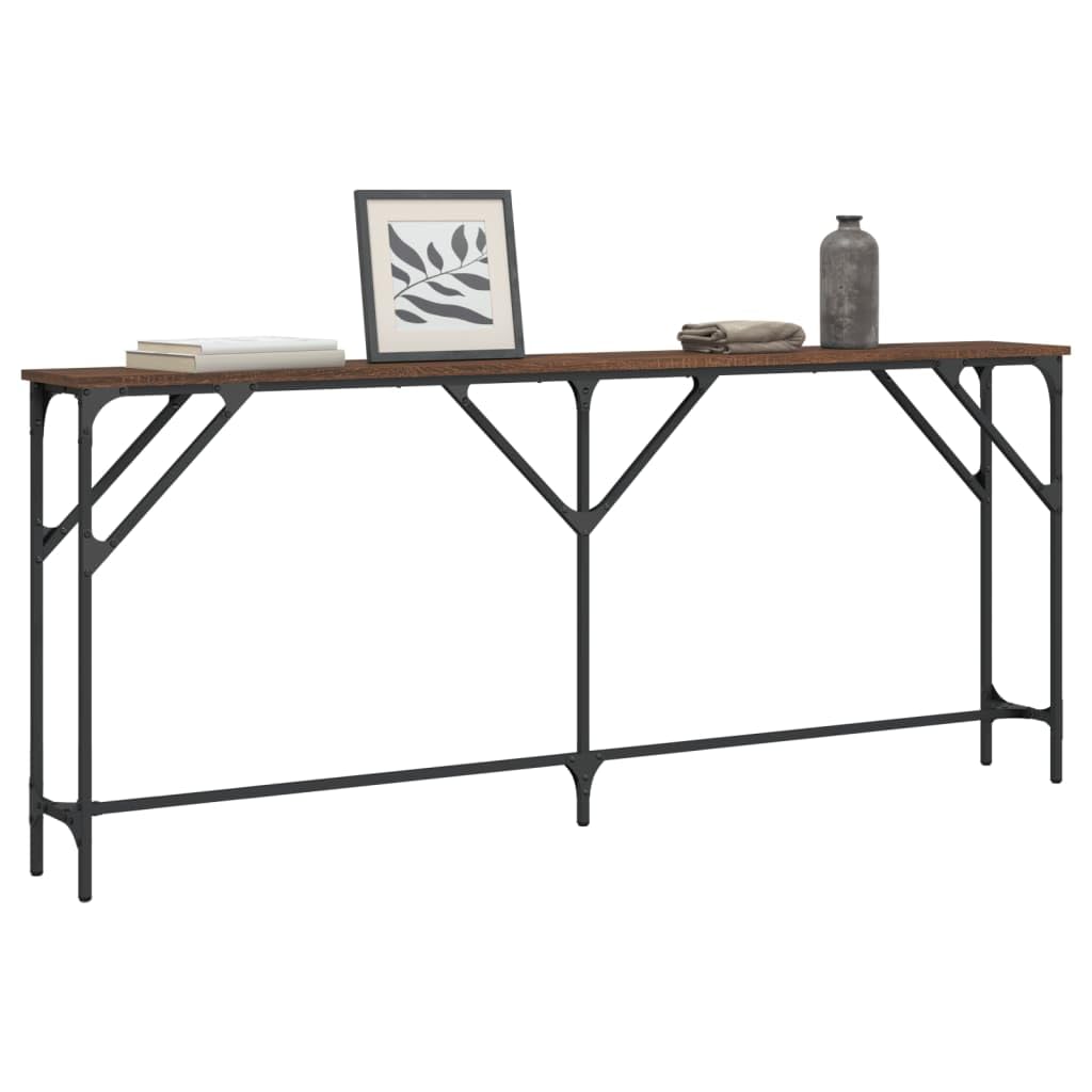 vidaXL Console Table with Metal Frame