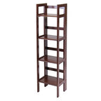 Ergode Contemporary Aaron A-Frame Shelf - 30.1' Width, 12.1' Depth - Solid Wood Frame - 3-Tier Design - 50 lbs Load Capacity - Sleek Black Finish (94852-VV)