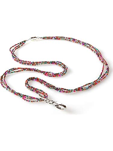 Id Avenue Lanyards For Women 19' Handmade Beaded Lanyard Id Holder Fashionable Breakaway Lanyard Necklace For Office Workers Do
