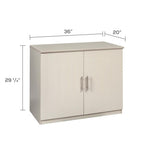 Safco Mayline MSCTSS Medina 2-Door Storage Cabinet, 36"W, Textured Sea Salt Laminate