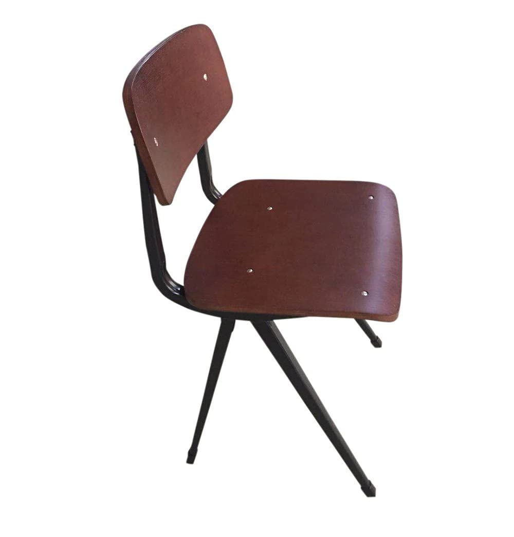 GFURN Rika Chair - Walnut Seat/Back & Black Frame