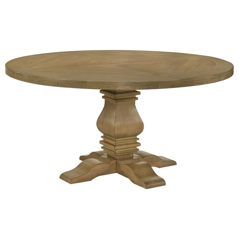 Coaster Home Furnishings Florence 7-Piece Round Dining Table Set Rustic Honey