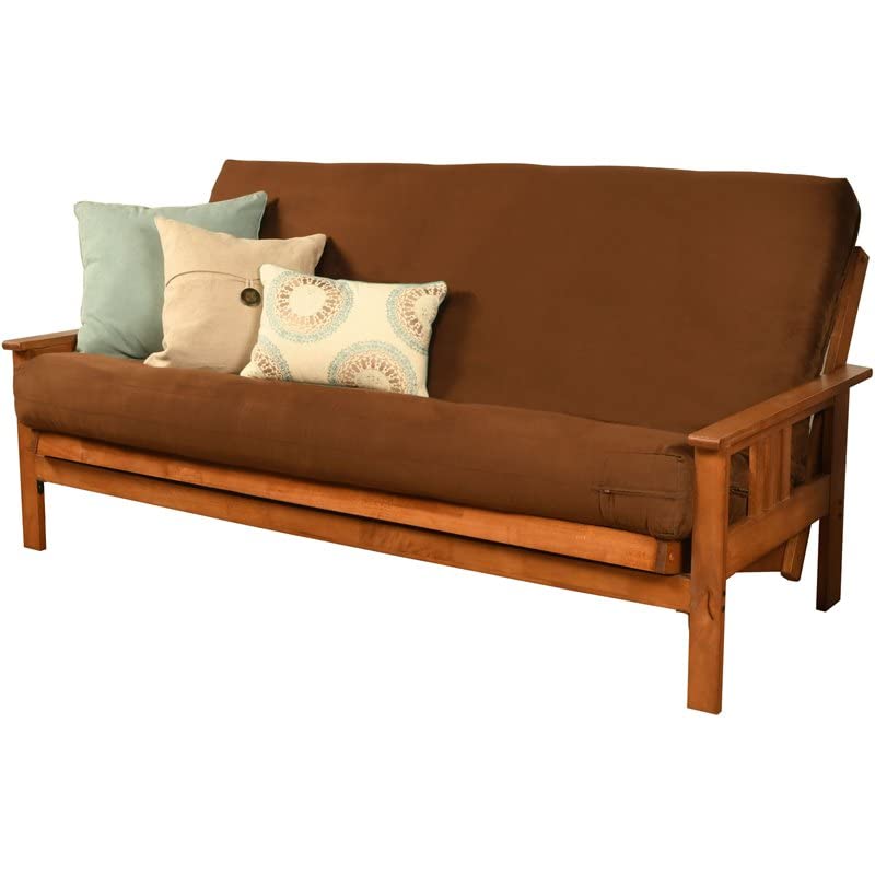 Kodiak Furniture Monterey Barbados Sofa with Suede Chocolate Fabric Mattress