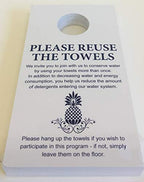 Towel Reuse Door Hanger, Card For Home, Office, Hotels And Hospitality (Pack Of 250)