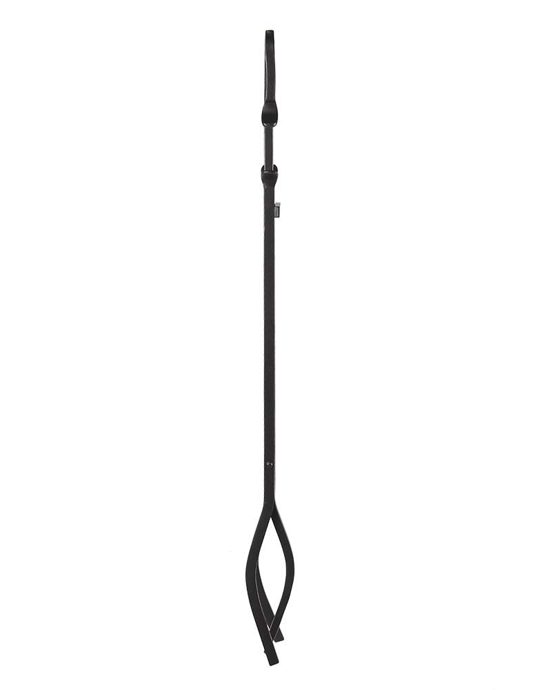 Minuteman International Shepherd's Hook Single Tool, Fireplace Tongs, Graphite
