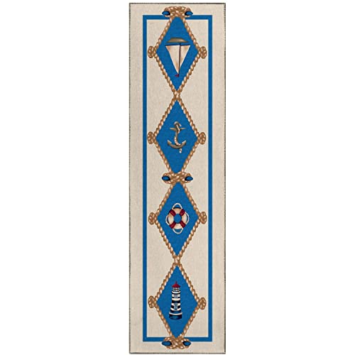 Harbor Ha6 Ivory Coastal Rug Runner 2' 3&quot; X 7 ' 6&quot;