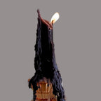 Candlestock Hippie Drippy Drip Candles - Pack Of 11 Dripping Taper Candles - Wine Bottle Melting Candles (Halloween Pack - 5 Bla