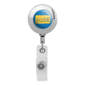 Ted Lasso Believe Retractable Reel Premium Metal Chrome Badge Id Card Holder Clip