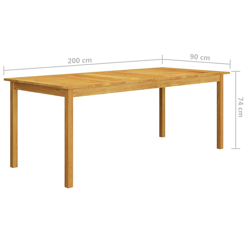 vidaXL Patio Dining Set 7 Piece - Acacia Wood Table & PE Rattan Chairs with Cushions for Outdoor/Garden Use