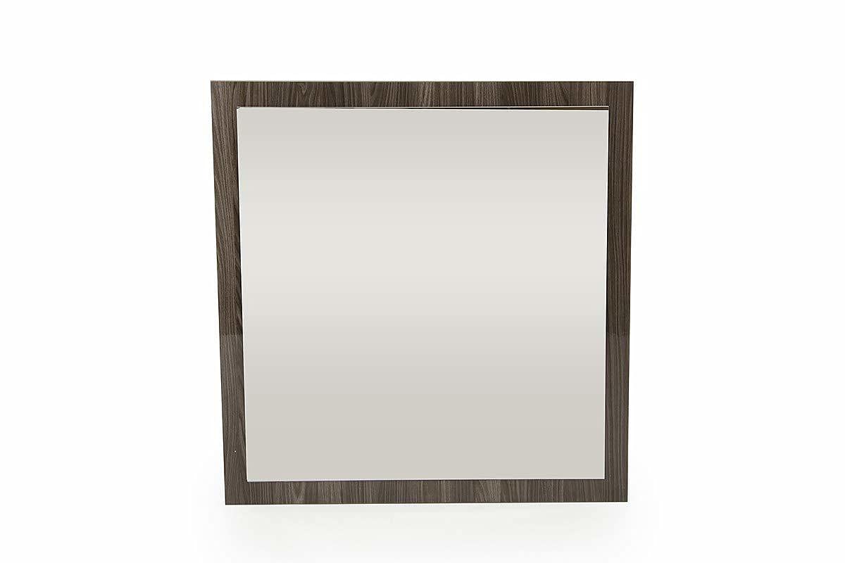 HomeRoots Furniture Hallway Bedroom Italian Modern Grey Mirror - 41' H