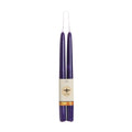 Big Dipper Wax Works Eggplant Purple Candles, Hand Dipped Beeswax Taper Candles, 12-Hour Long Burn, Pure Beeswax Candle 12 x 7/8
