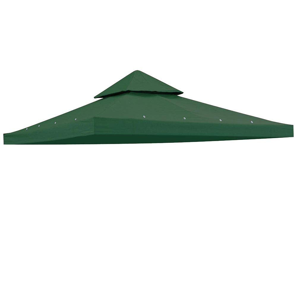 Yescom 8'X8' Uv30+ Gazebo Canopy Replacement Top Cover Dark Green For Dual Tier Outdoor Patio Garden Tent Y0018T04