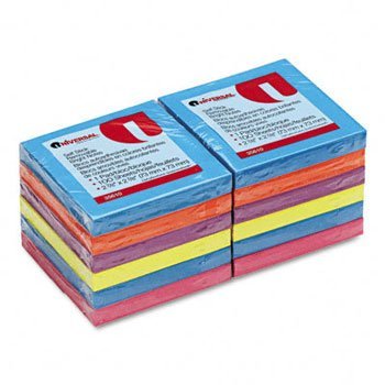 Universal Standard Self-Stick Ultra Color Note Pads Pad,3X3,Flat,12-Pack,Ast Dpc1235M (Pack Of10)
