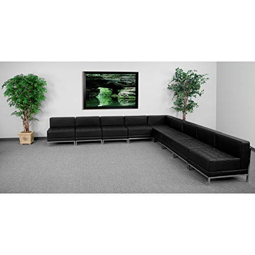 Flash Furniture HERCULES Imagination Series Black LeatherSoft Sectional Configuration, 3 Pieces