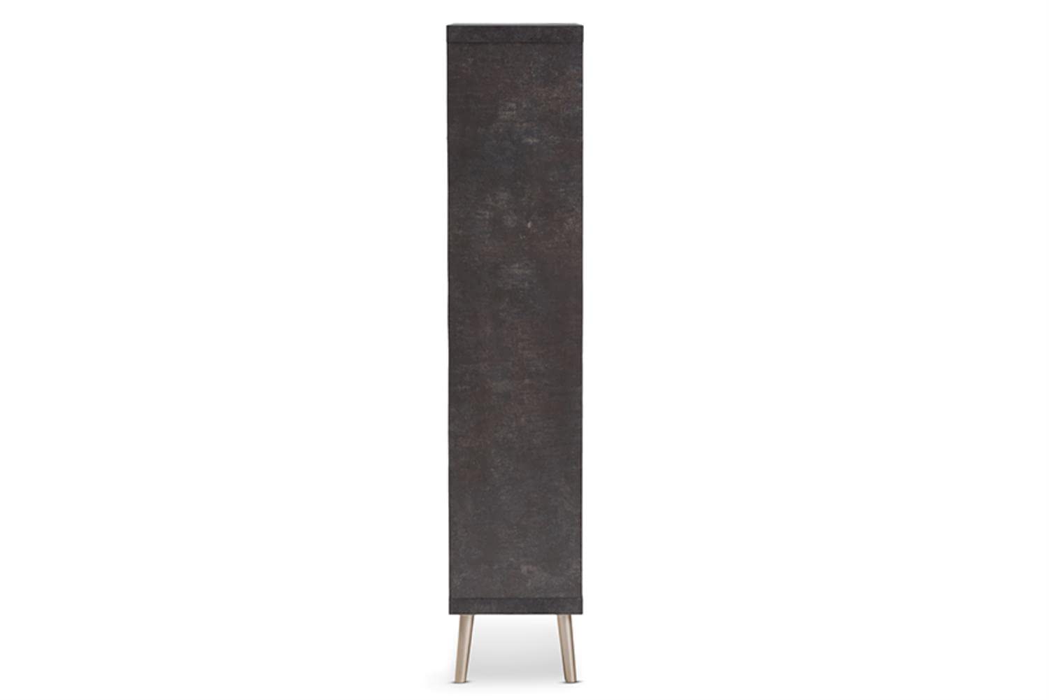 Baxton Studio Atlantic Bookcase In Brown And Gray