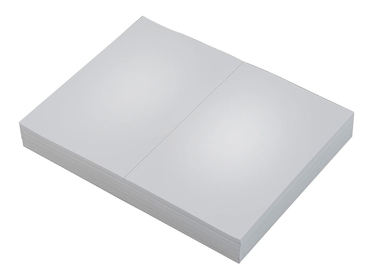 Tops Laser Cut Sheet Paper, Perforated 5-1/2 Inches From Bottom, 20 Pound, 8.5 X 11 Inches, 500 Sheets, White (05020)