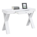 Convenience Concepts Newport 1 Drawer Desk, White