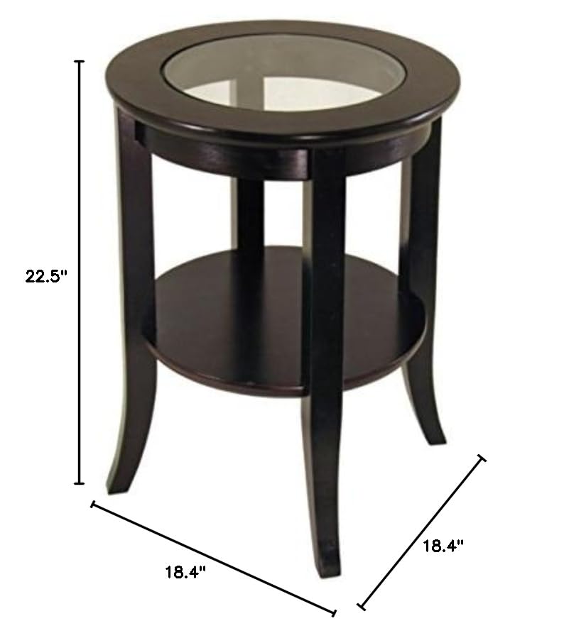 Ergode Wood Stafford End Table | Classic & Contemporary Design | Oyster Gray Finish | Drawer & Shelf | Solid & Composite Wood | 19.9' W x 18.9' D x 22' H (16018-VV) (92218-VV)