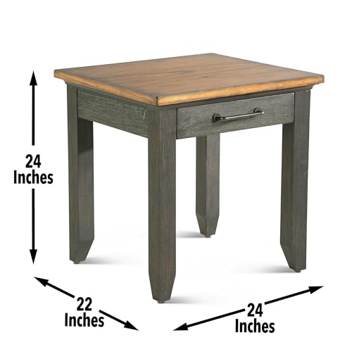 Steve Silver Transitional Farmhouse End Table - Thumbnail 3