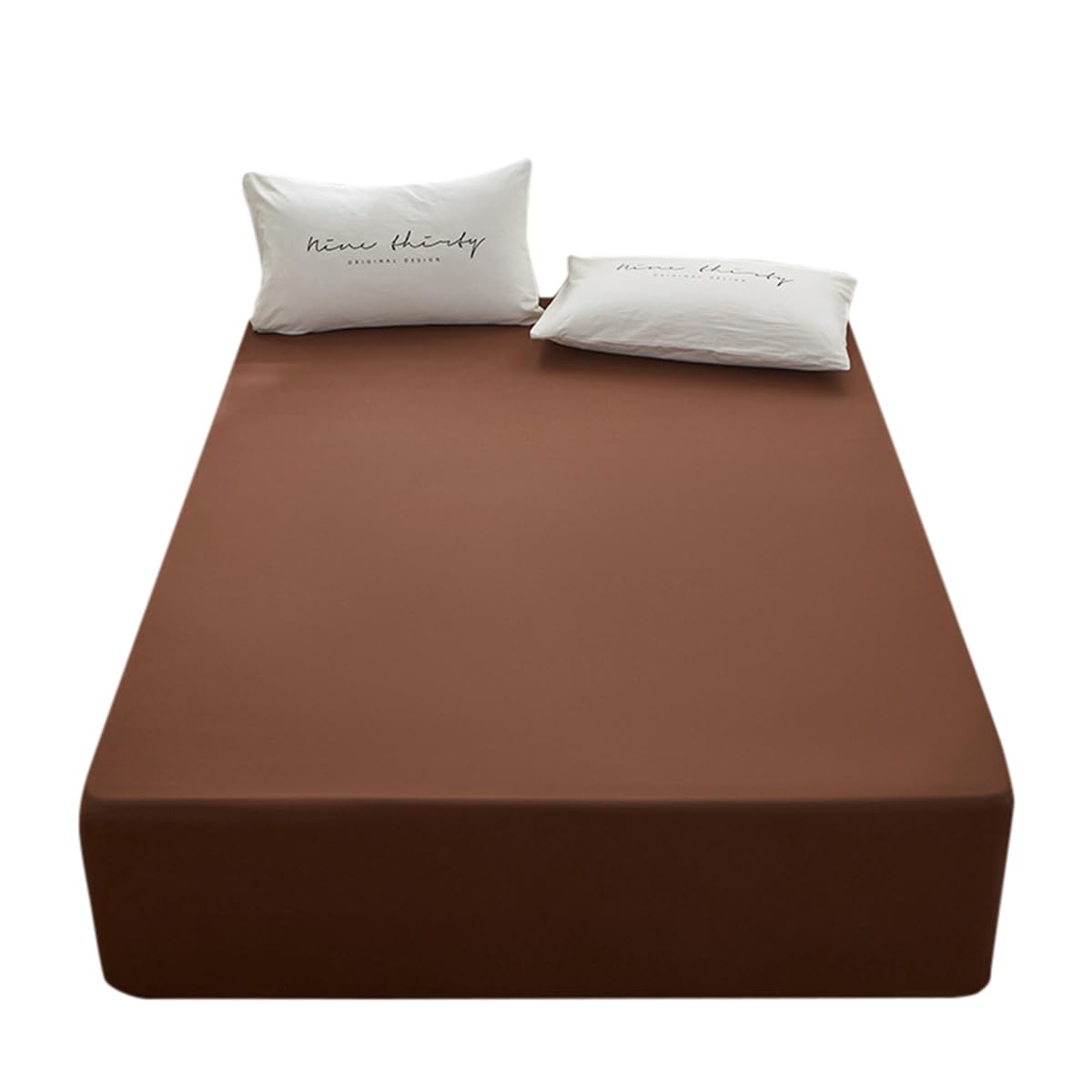 Bedding Full Size Fitted Sheet Only-Full Size Deep Pocket Bottom Fitted Sheet Fits 15Inches Bed Matress Sheet Soft And Microfibe