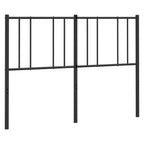 vidaXL Headboard, Headboard with Metal Frame for Double Bed, Bed Header with Steel Back Support for Bedroom Furniture, Black 53.1"