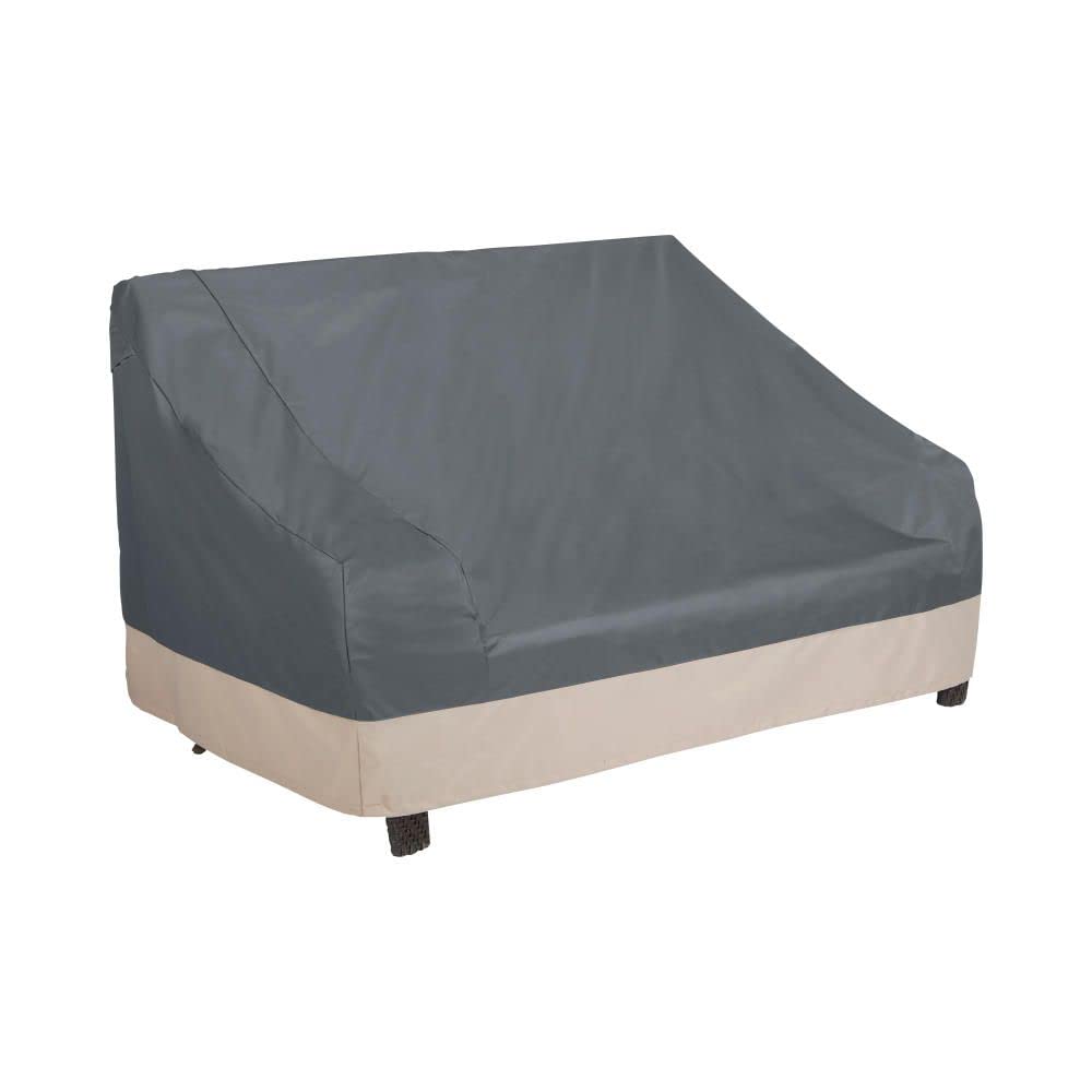 Modern Leisure Renaissance Ultralite Outdoor Patio Loveseat Cover - Water Resistant (82.5 W X 38 D X 38.25 H Inches) Gray And At