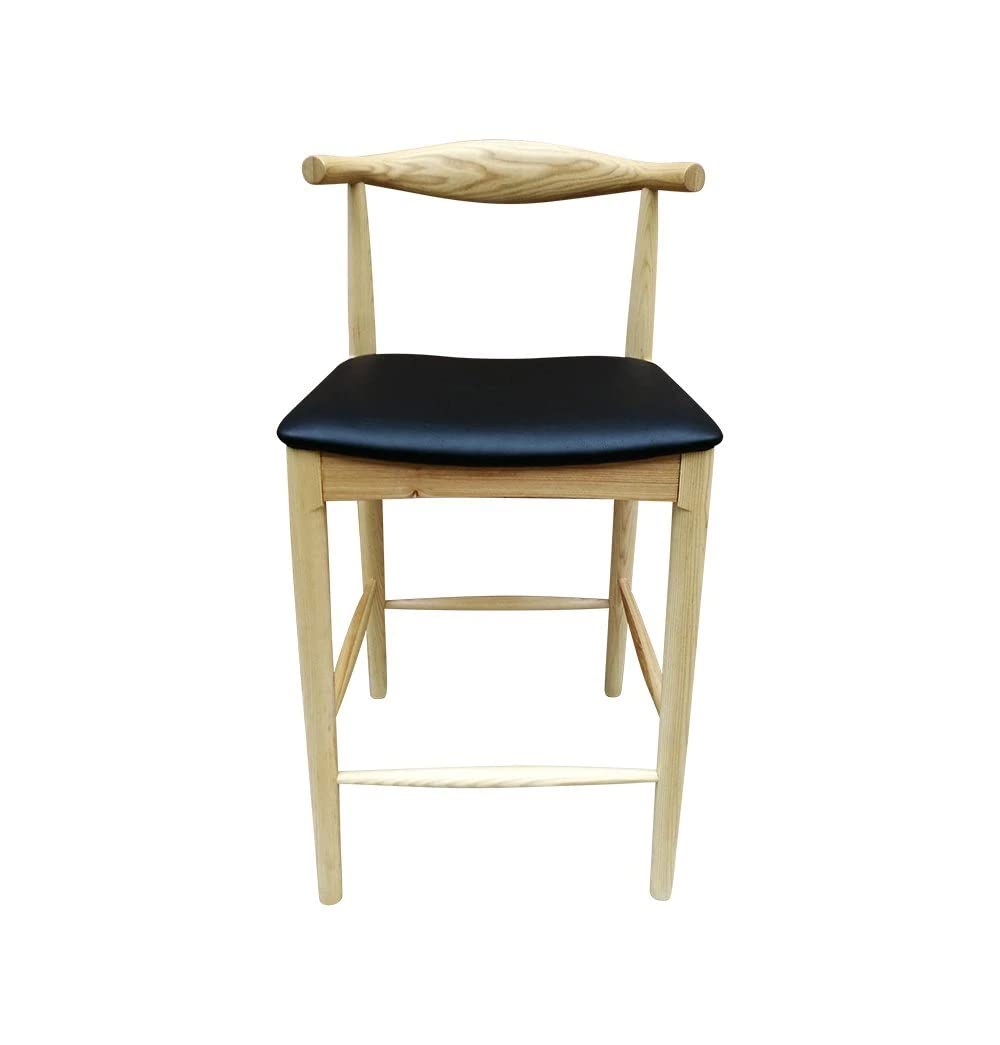 GFURN Judit Counter Stool, Ash & Black Seat
