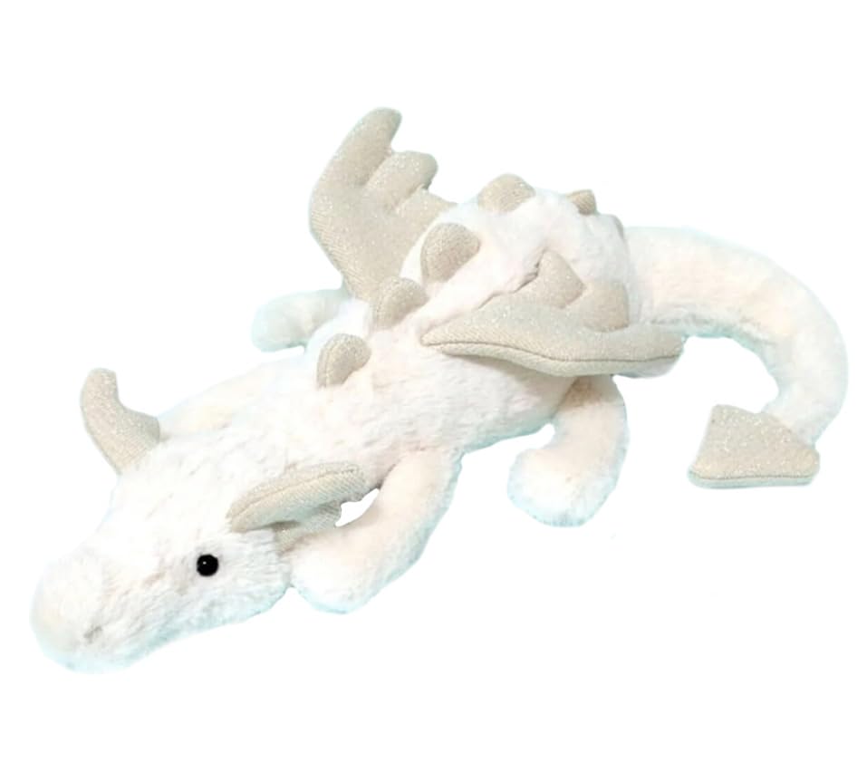 Easelr 12 ' White Dragon Stuffed Animals Toy, Cute White Dragon Plush Soft Dragon Plushies Pillow Gifts For Kids Girlfriend Bir