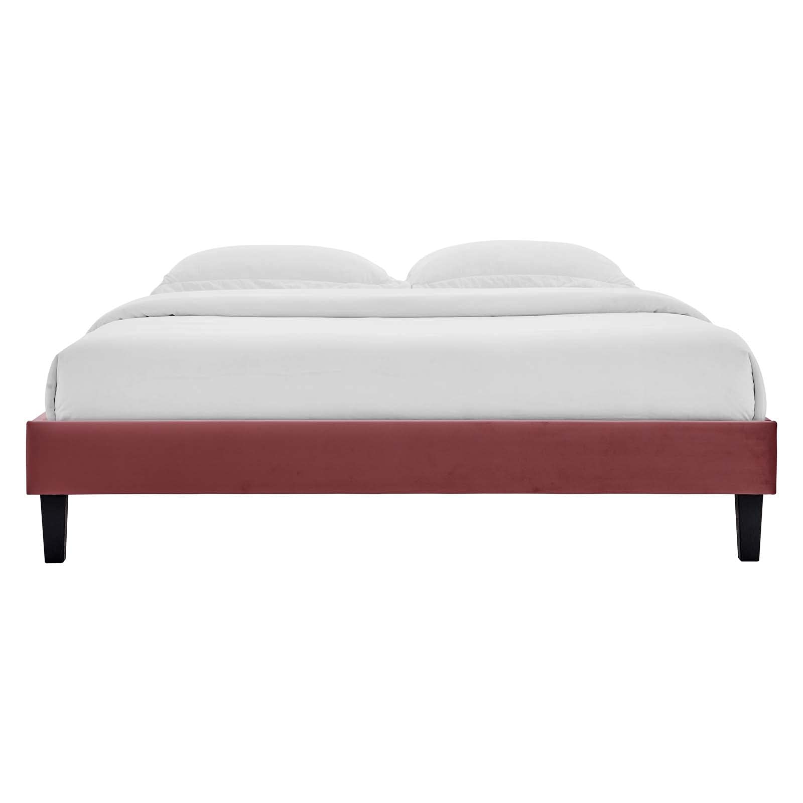 Modway Reign Platform, Queen, Dusty Rose