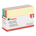Universal Recycled Index Cards Index,Cards,4X6,Ruled,Ast Rta7001-09 (Pack Of20)