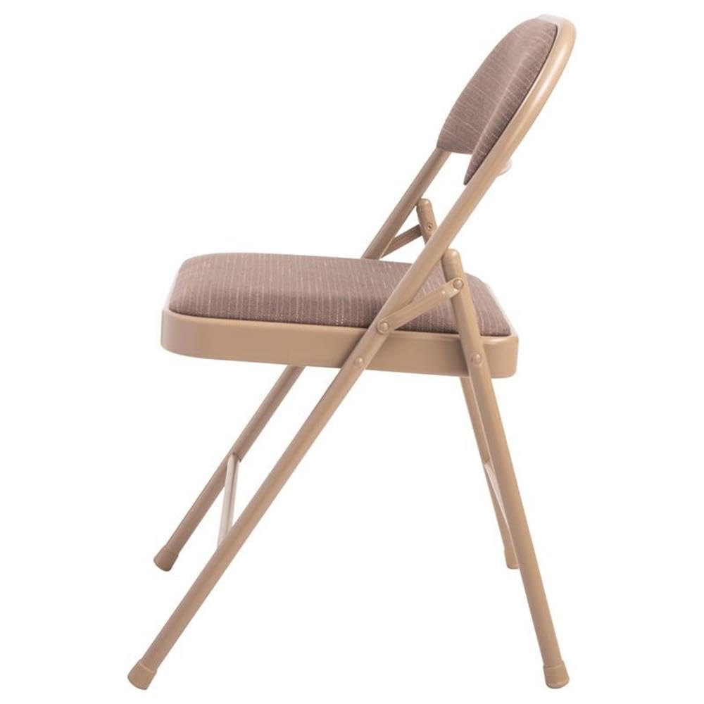 Commercialine 950 Series 29.25&quot; Folding Chair in Star Trail Brown (Set of 4)