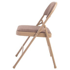 Commercialine 950 Series 29.25" Folding Chair in Star Trail Brown (Set of 4)