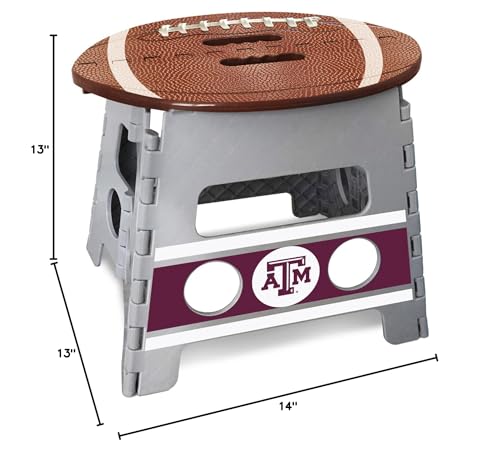 FANMATS 27144 Texas A&M Folding Step Stool - 13in. Rise